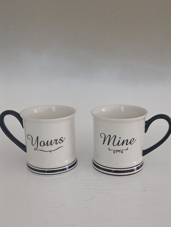 Other - Yours & Mine Ceramic Coffee Mugs